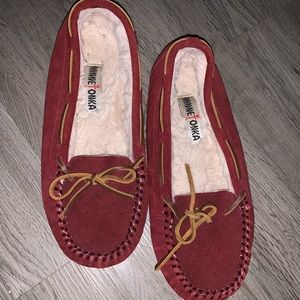 Minnetonka Red Moccasins